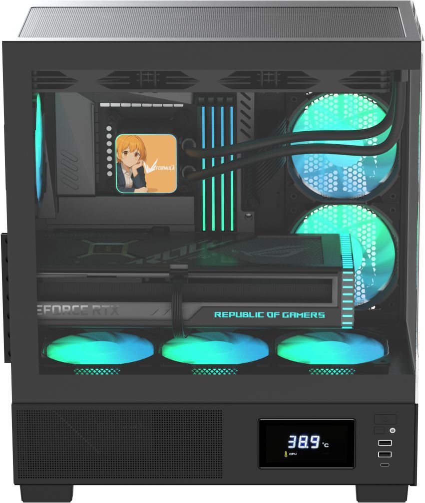 Formula Crystal E1 Floe Tempered Glass Black Formula Crystal E1 Floe Tempered Glass Black