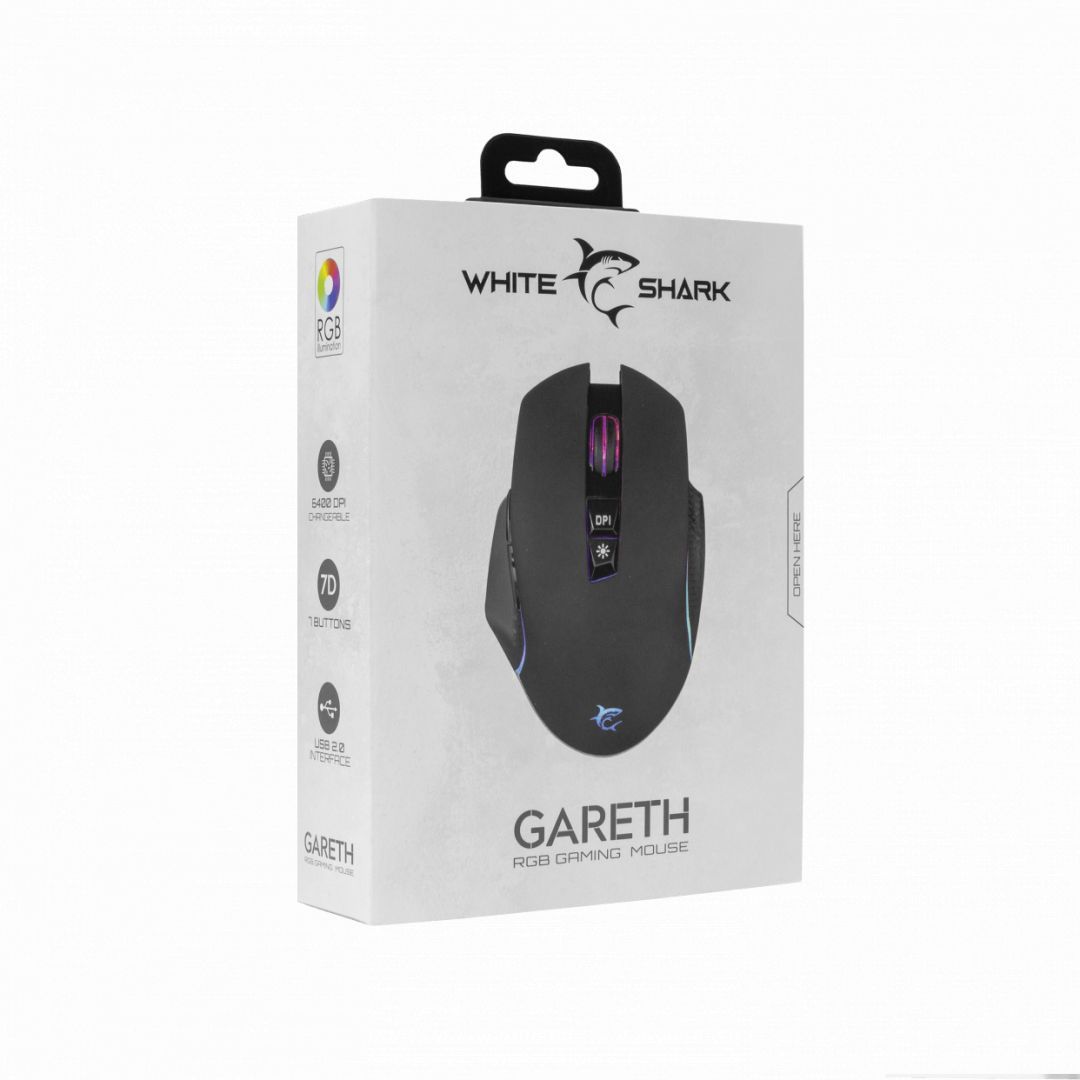 White Shark GM-5009B Gareth Gamer mouse Black White Shark GM-5009B Gareth Gamer mouse Black