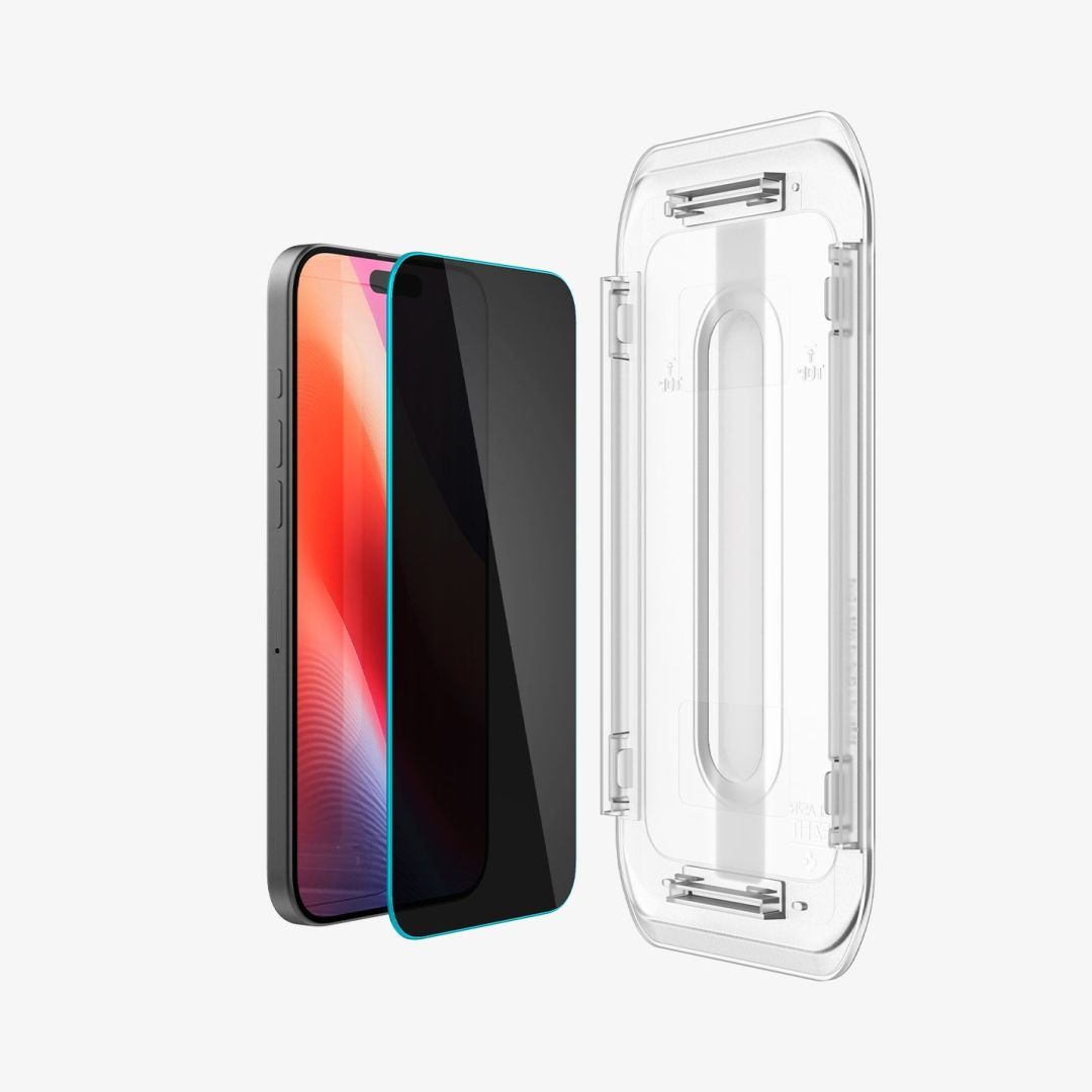 Spigen Glass tR EZ Fit (Privacy) 2 Pack iPhone 16 Pro Transparency Spigen Glass tR EZ Fit (Privacy) 2 Pack iPhone 16 Pro Transparency