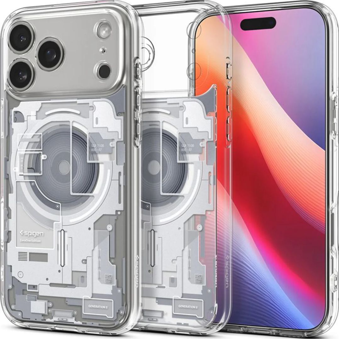 Spigen Ultra Hybrid MagSafe case for iPhone 17 Pro Zero One White Spigen Ultra Hybrid MagSafe case for iPhone 17 Pro Zero One White