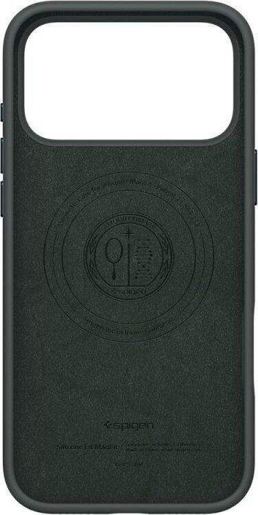 Spigen Silicone Fit MagSafe case for iPhone 17 Pro Max Abyss Green Spigen Silicone Fit MagSafe case for iPhone 17 Pro Max Abyss Green