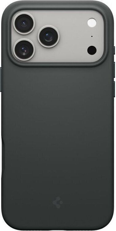 Spigen Silicone Fit MagSafe case for iPhone 17 Pro Abyss Green