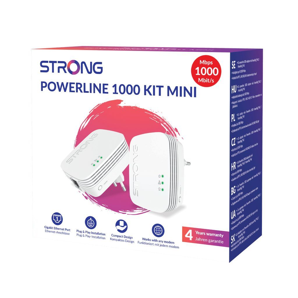 Strong Powrline 1000 Duo Mini Powerline Adapter Kit Strong Powrline 1000 Duo Mini Powerline Adapter Kit