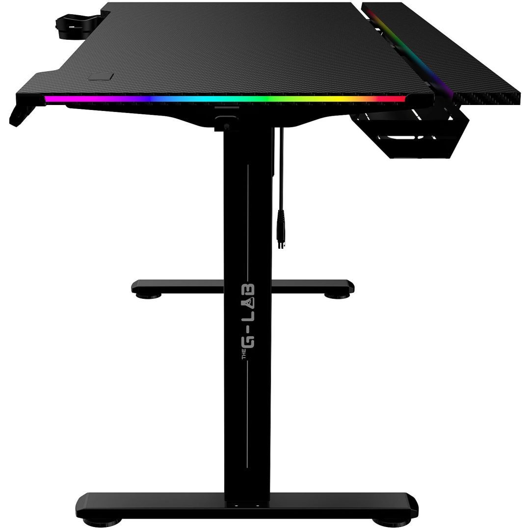 The G-Lab K-Desk Platinum RGB Gaming Desk Black The G-Lab K-Desk Platinum RGB Gaming Desk Black