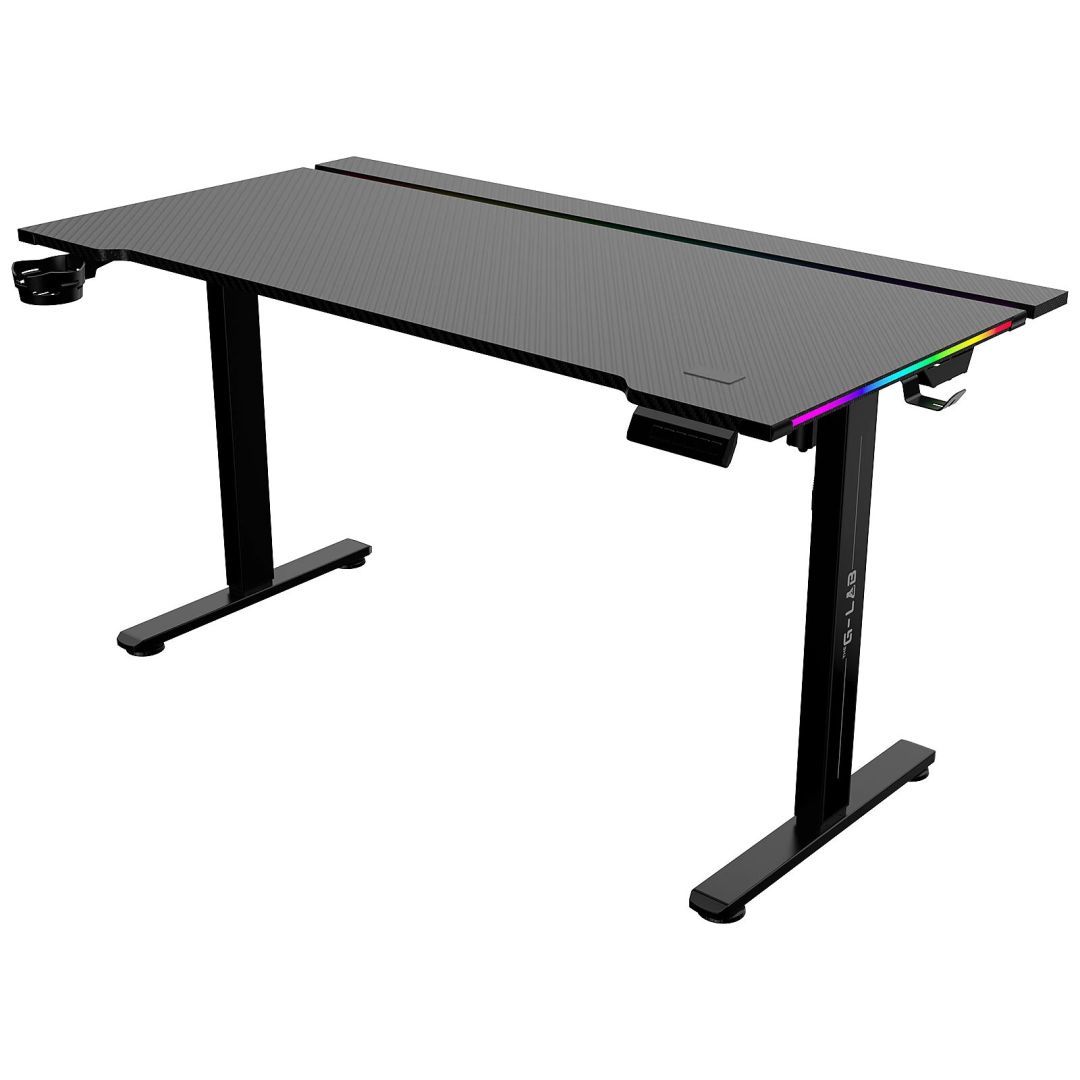 The G-Lab K-Desk Platinum RGB Gaming Desk Black The G-Lab K-Desk Platinum RGB Gaming Desk Black