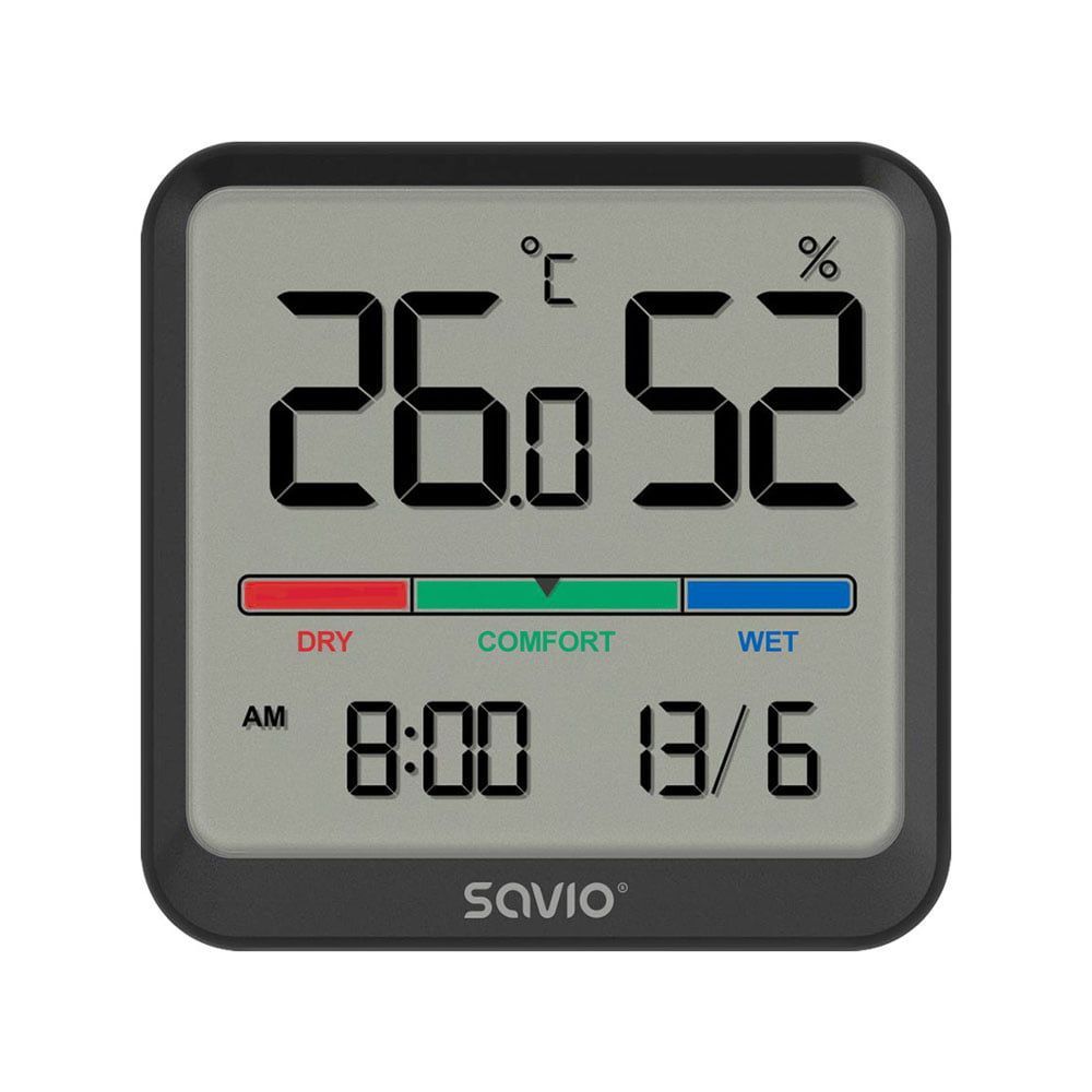Savio CT-01 Temperature and Humidity Sensor Black Savio CT-01 Temperature and Humidity Sensor Black