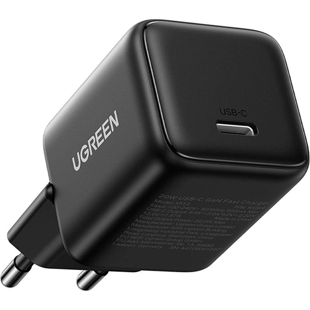 UGREEN X512 20W 1X USB-C Mains Charger Black