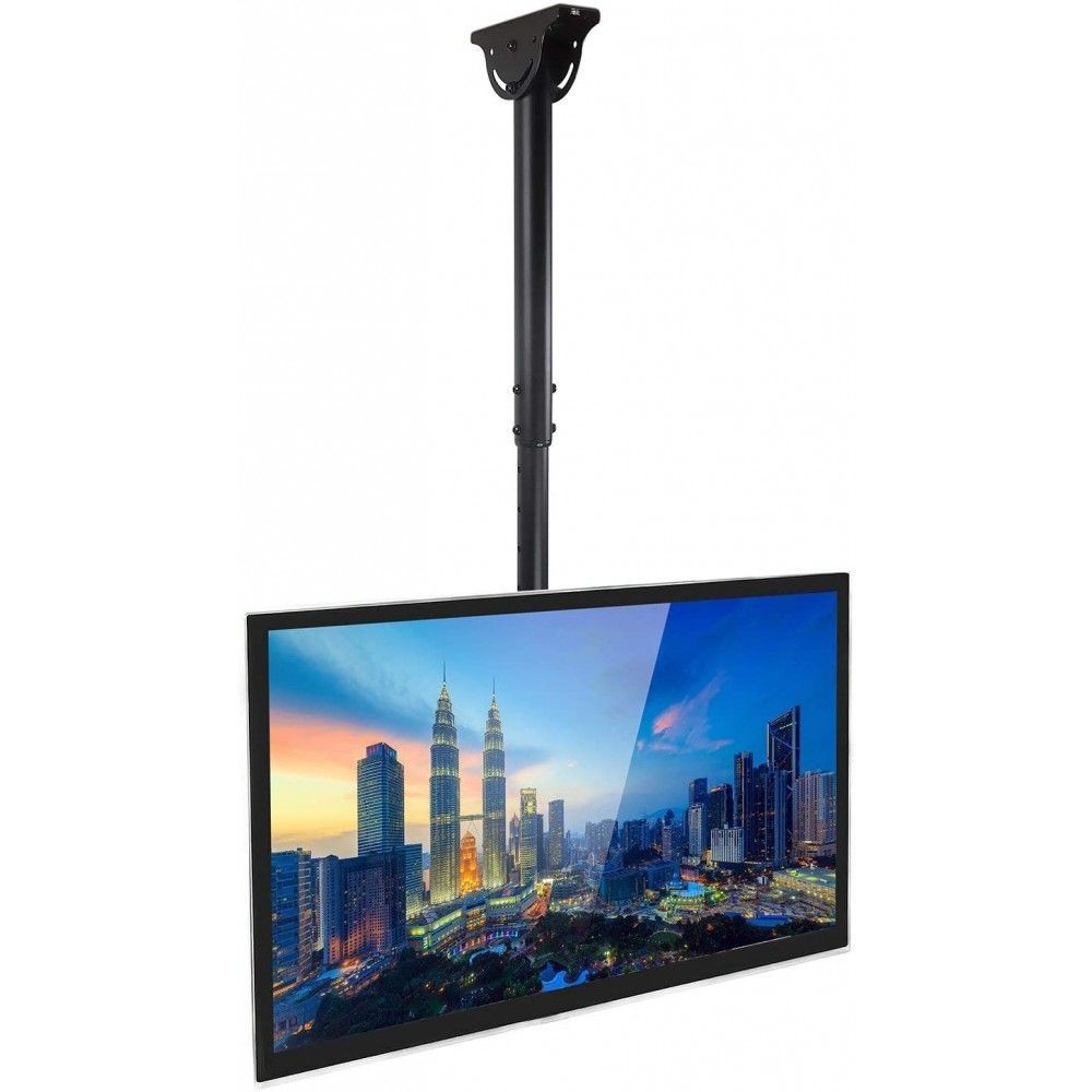 TECHLY 37"-70" Telescopic Ceiling Long Support LED TV LCD Black TECHLY 37"-70" Telescopic Ceiling Long Support LED TV LCD Black