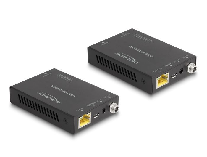 DeLock HDMI Extender Set over Cat.6 cable 4K 60Hz 50m Black DeLock HDMI Extender Set over Cat.6 cable 4K 60Hz 50m Black
