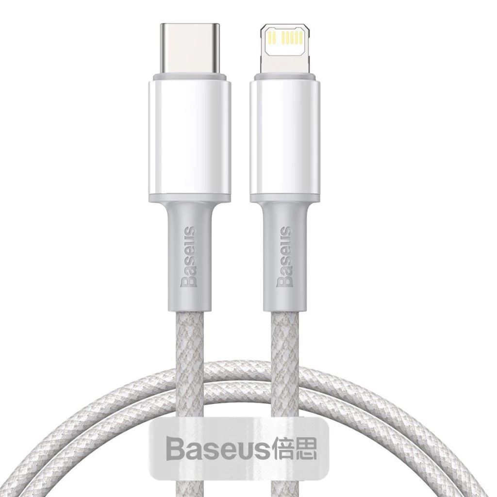 Baseus USB-C to Lightning Cable 1m White Baseus USB-C to Lightning Cable 1m White