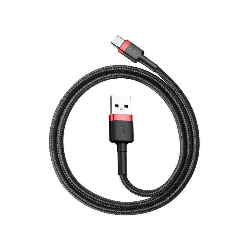 Baseus Cafule USB-A USB-C Cable 2m Black/Red Baseus Cafule USB-A USB-C Cable 2m Black/Red