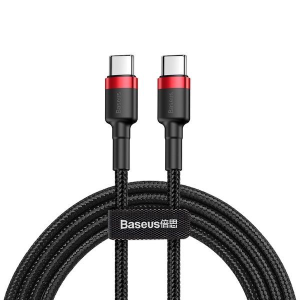 Baseus Cafule USB-C Cable 60W 1m Black/Red Baseus Cafule USB-C Cable 60W 1m Black/Red