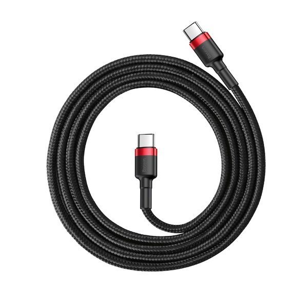 Baseus Cafule USB-C Cable 60W 1m Black/Red Baseus Cafule USB-C Cable 60W 1m Black/Red