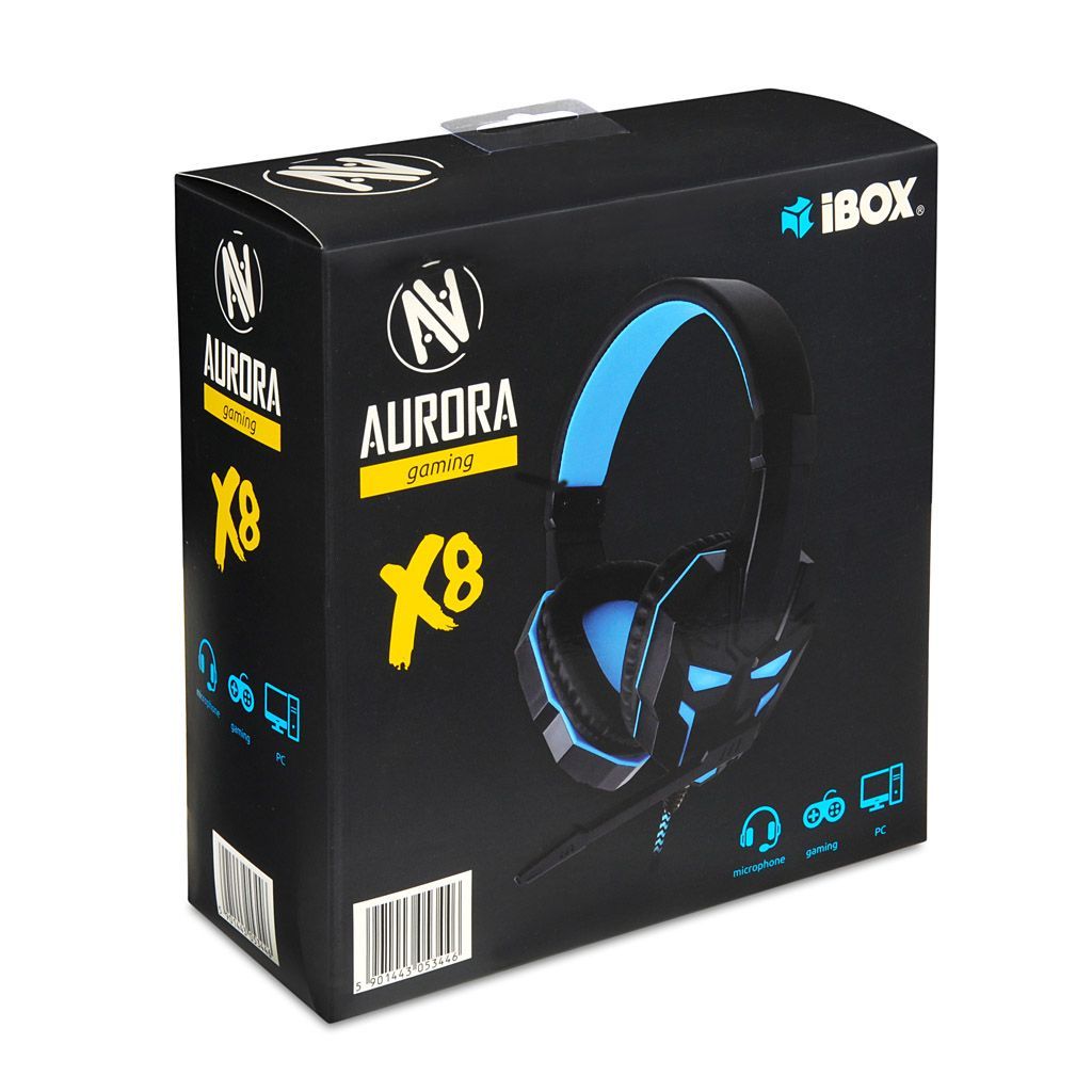 iBox X8 Gaming Headset Black/Blue iBox X8 Gaming Headset Black/Blue