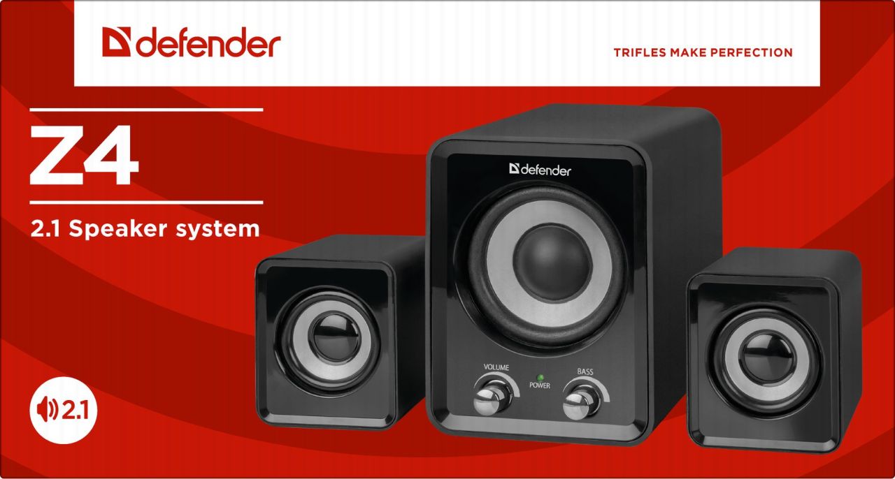 Defender Z4 2.1 Speaker system Black Defender Z4 2.1 Speaker system Black