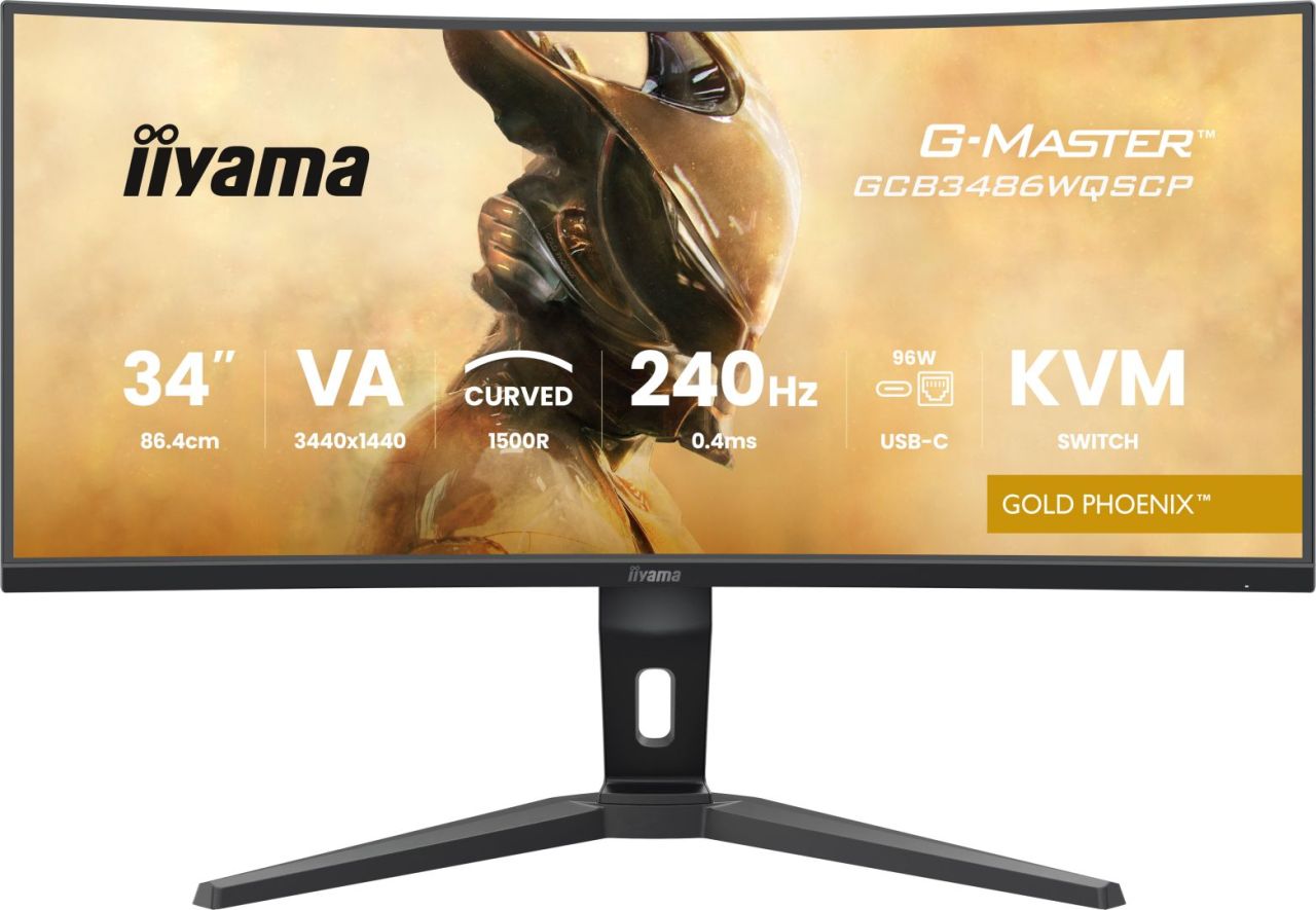 iiyama 34" G-Master GCB3486WQSCP-B1 LED Curved iiyama 34" G-Master GCB3486WQSCP-B1 LED Curved