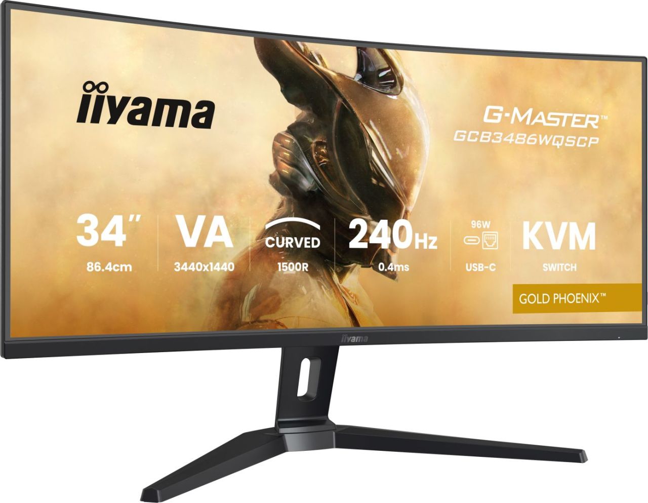 iiyama 34" G-Master GCB3486WQSCP-B1 LED Curved iiyama 34" G-Master GCB3486WQSCP-B1 LED Curved