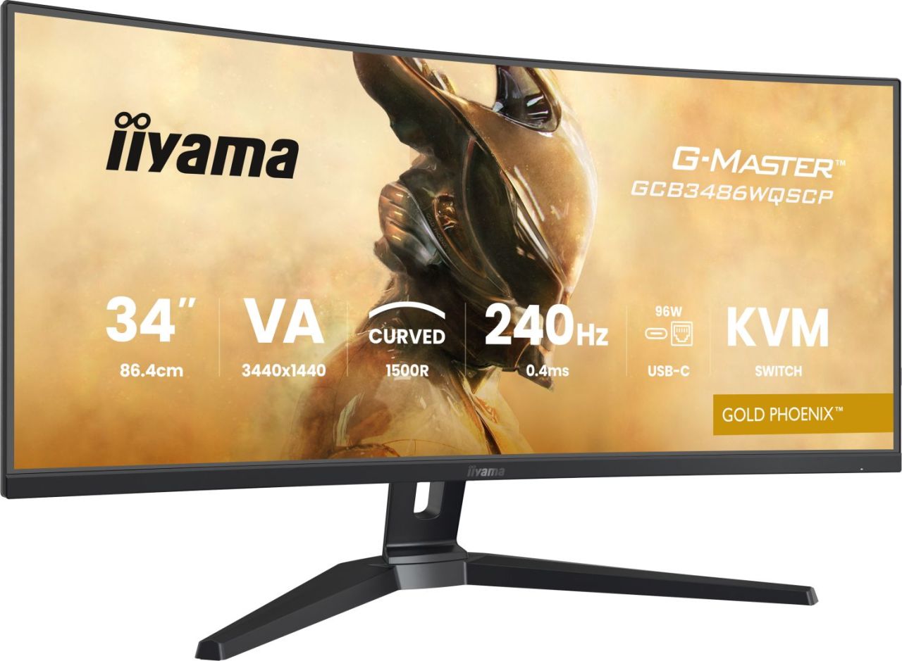 iiyama 34" G-Master GCB3486WQSCP-B1 LED Curved iiyama 34" G-Master GCB3486WQSCP-B1 LED Curved