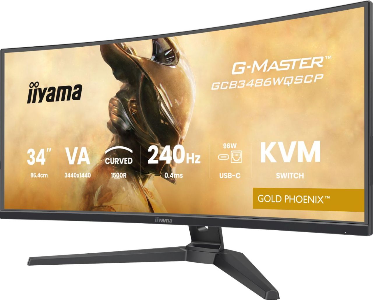 iiyama 34" G-Master GCB3486WQSCP-B1 LED Curved iiyama 34" G-Master GCB3486WQSCP-B1 LED Curved