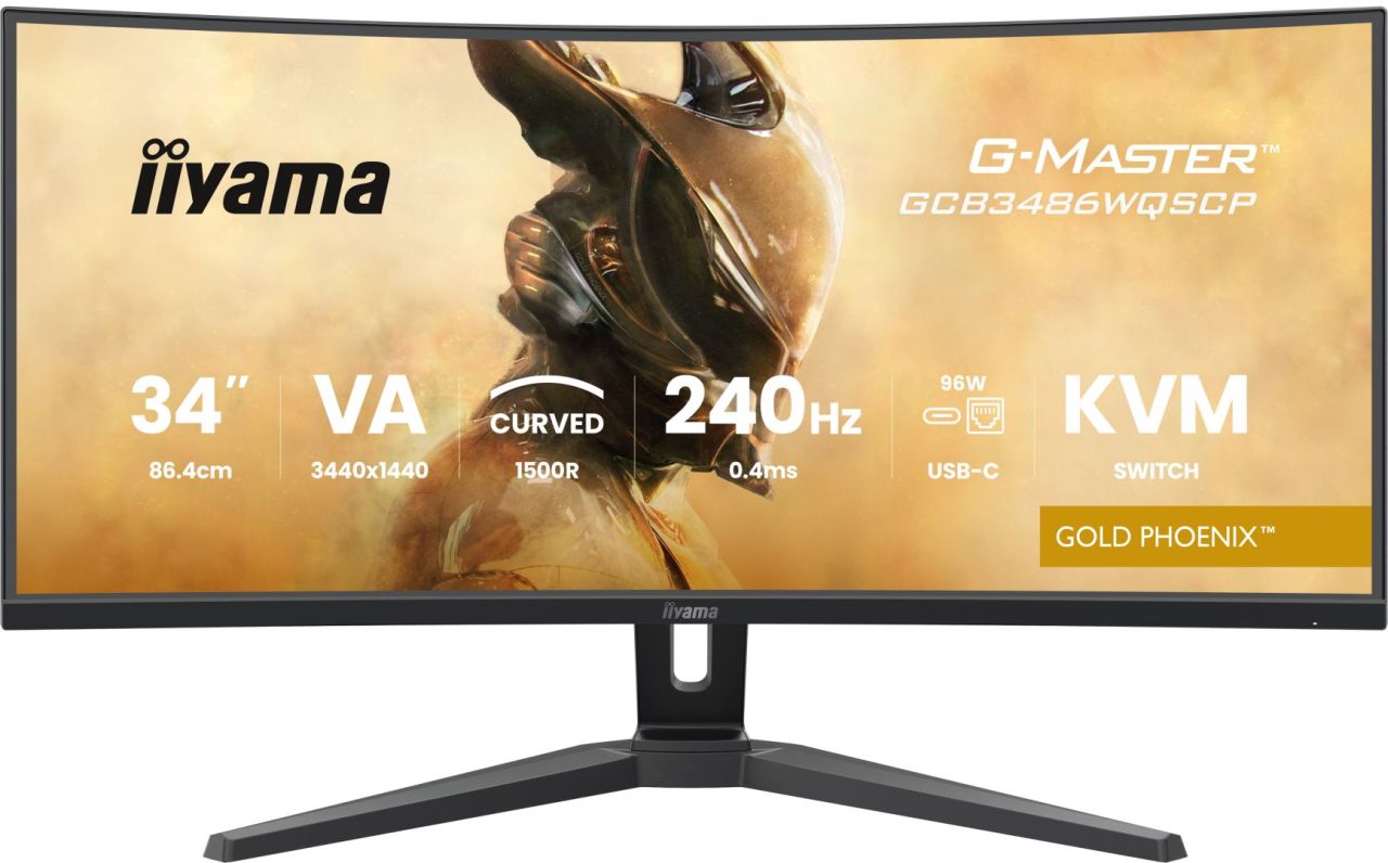 iiyama 34" G-Master GCB3486WQSCP-B1 LED Curved iiyama 34" G-Master GCB3486WQSCP-B1 LED Curved