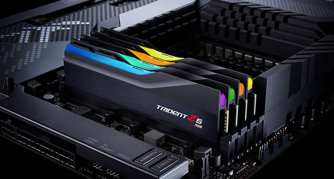 G.SKILL 64GB DDR5 6000MHz Kit(2x32GB) Trident Z5 RGB Black G.SKILL 64GB DDR5 6000MHz Kit(2x32GB) Trident Z5 RGB Black