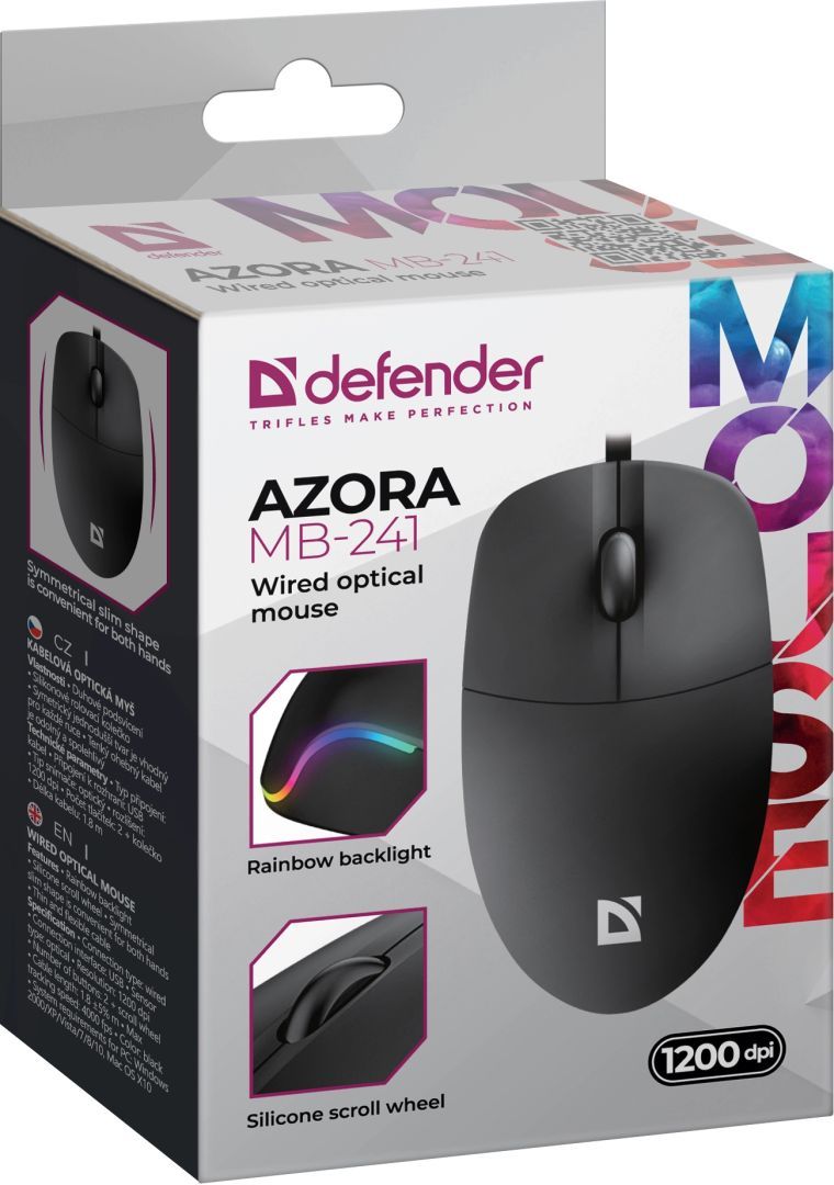 Defender Azora MB-241 Mouse Black Defender Azora MB-241 Mouse Black