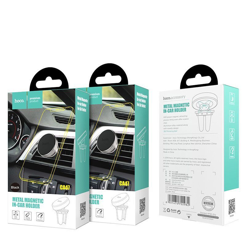 Hoco CA47 Metal Car Holder Black