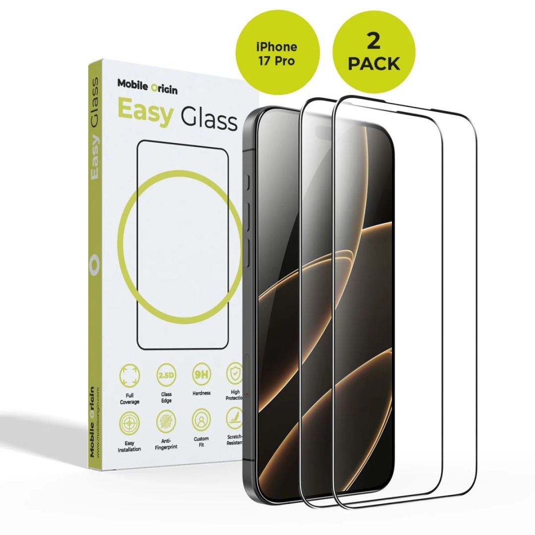 Mobile Origin EasyGlass iPhone 17 Pro 2 Pack Mobile Origin EasyGlass iPhone 17 Pro 2 Pack