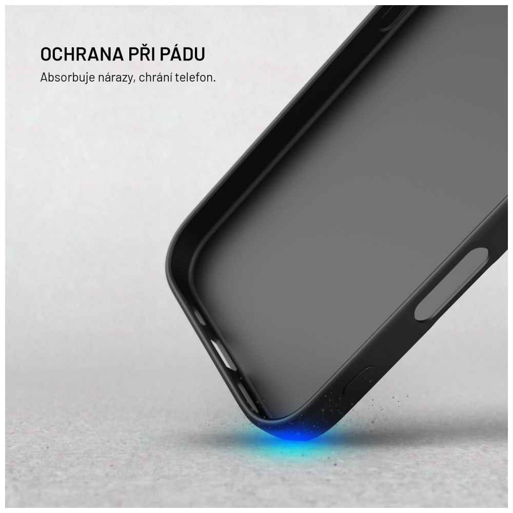 FIXED újrahasznosított anyagból készült TPU hátlap Apple iPhone 17 készülékhez, fekete