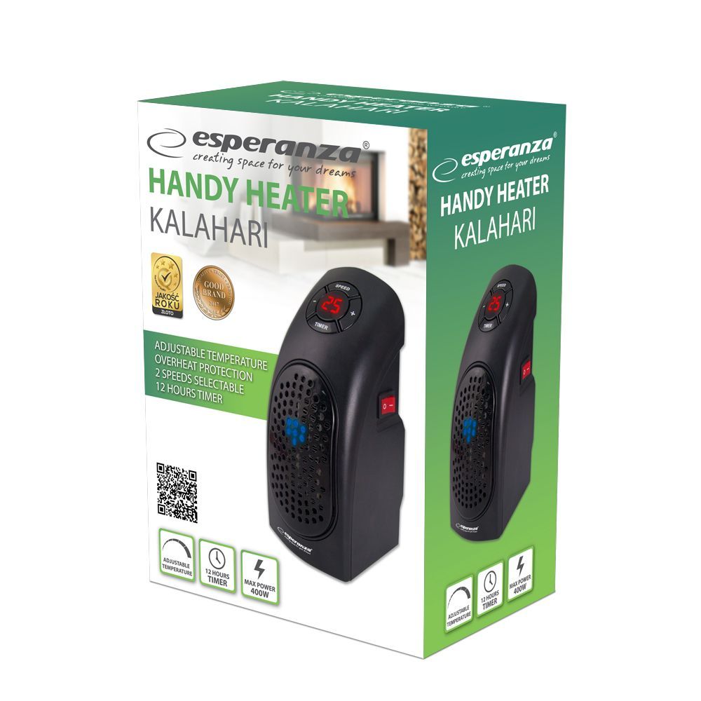 Esperanza EHH007 Kalahari Handly Heater Black Esperanza EHH007 Kalahari Handly Heater Black