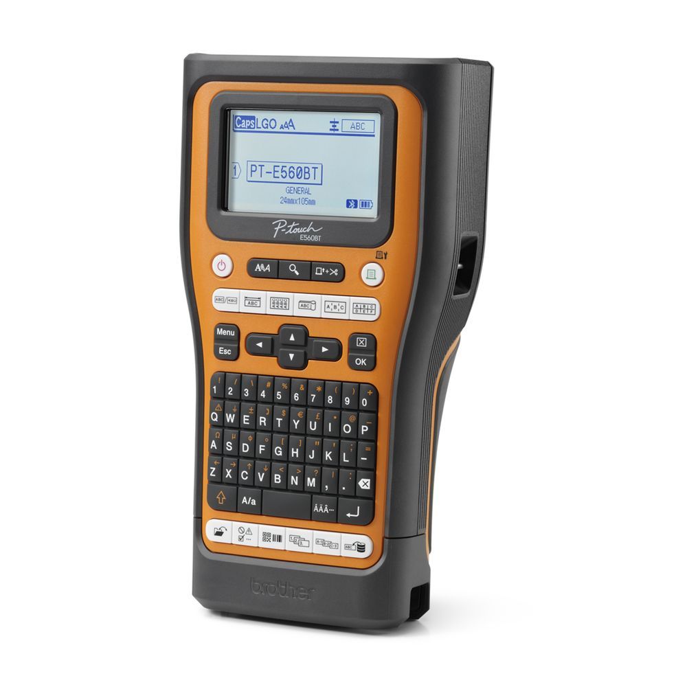 Brother PT-E560BTSP Címkenyomtató készlet Orange/Black Brother PT-E560BTSP Címkenyomtató készlet Orange/Black