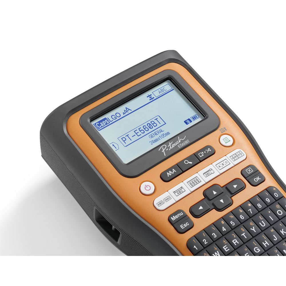 Brother PT-E560BTSP Címkenyomtató készlet Orange/Black Brother PT-E560BTSP Címkenyomtató készlet Orange/Black