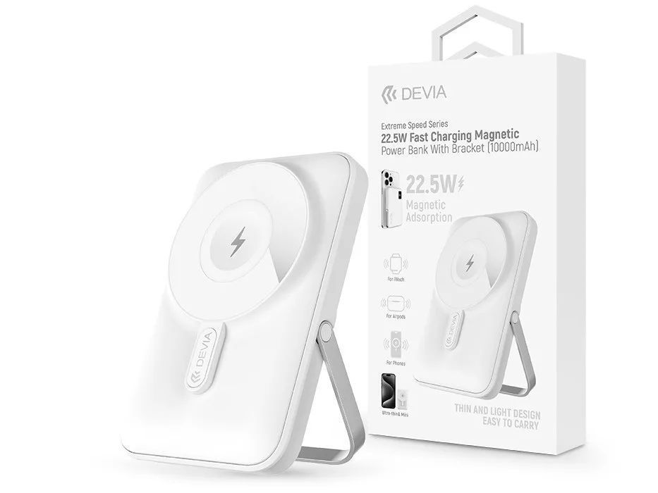 Devia ST112162 Extreme Speed Magnetic 10000mAh PowerBank White Devia ST112162 Extreme Speed Magnetic 10000mAh PowerBank White