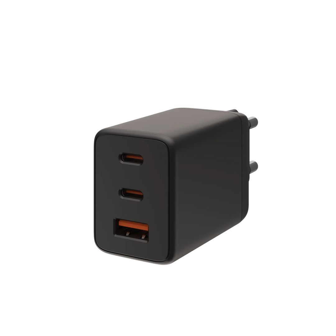 UAG 65W 3Port ((2)USB-C, (1)USB-A)Wall Charger EU Black