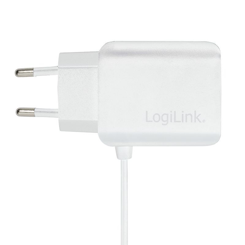 Logilink Dual micro USB socket adapter with fixed cable 2x USB-A 10,5W White Logilink Dual micro USB socket adapter with fixed cable 2x USB-A 10,5W White