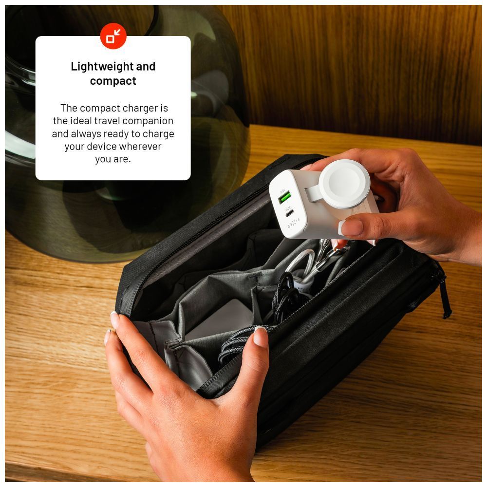 FIXED Hálózati aljzat utazó adapter 33W, fehér FIXED Hálózati aljzat utazó adapter 33W, fehér