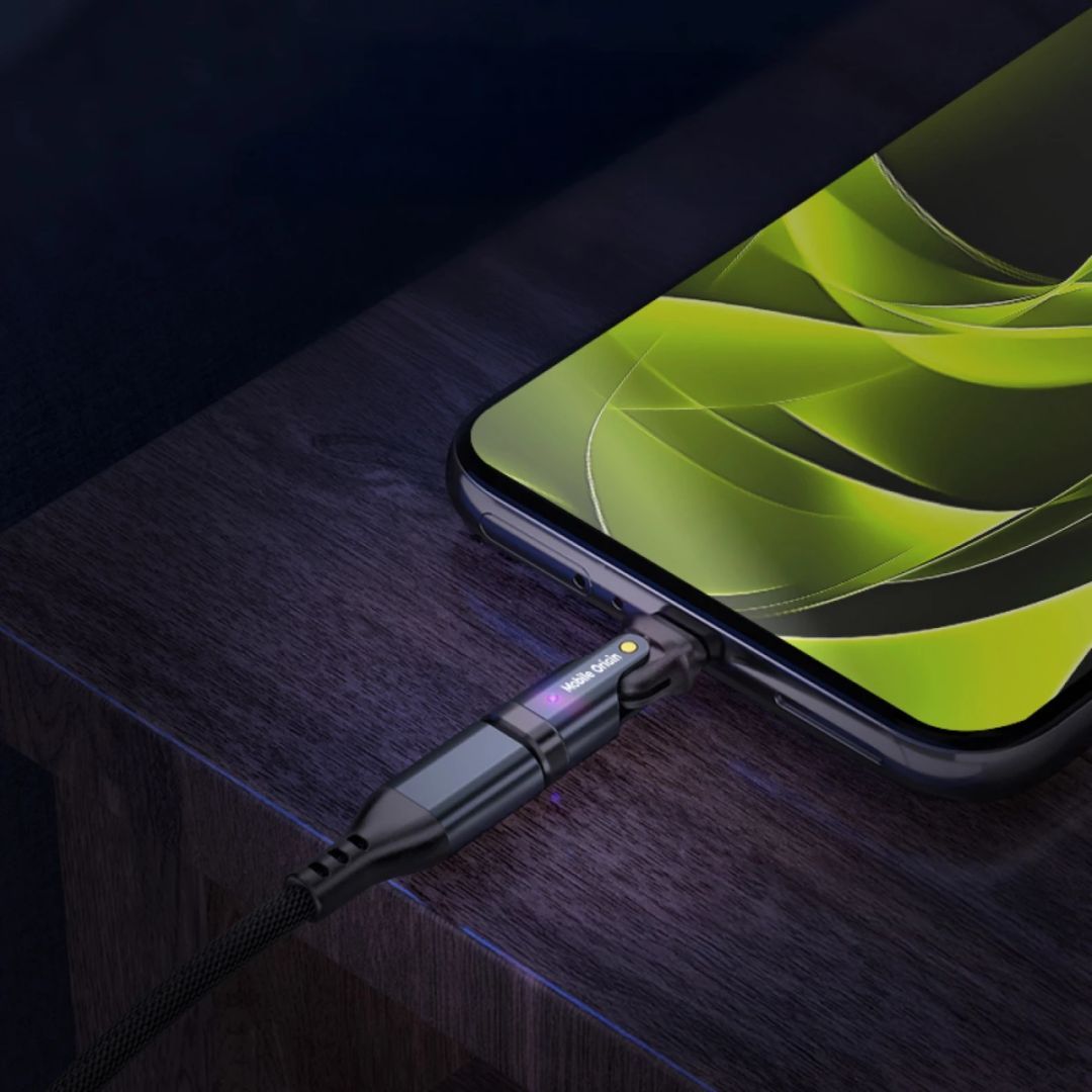 Mobile Origin 240W USB-C Rotation Adapter Black