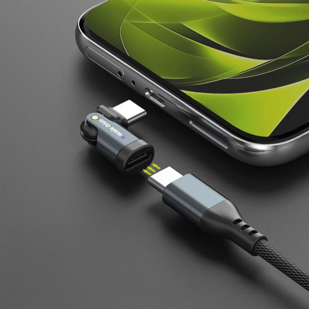 Mobile Origin 240W USB-C Rotation Adapter Black