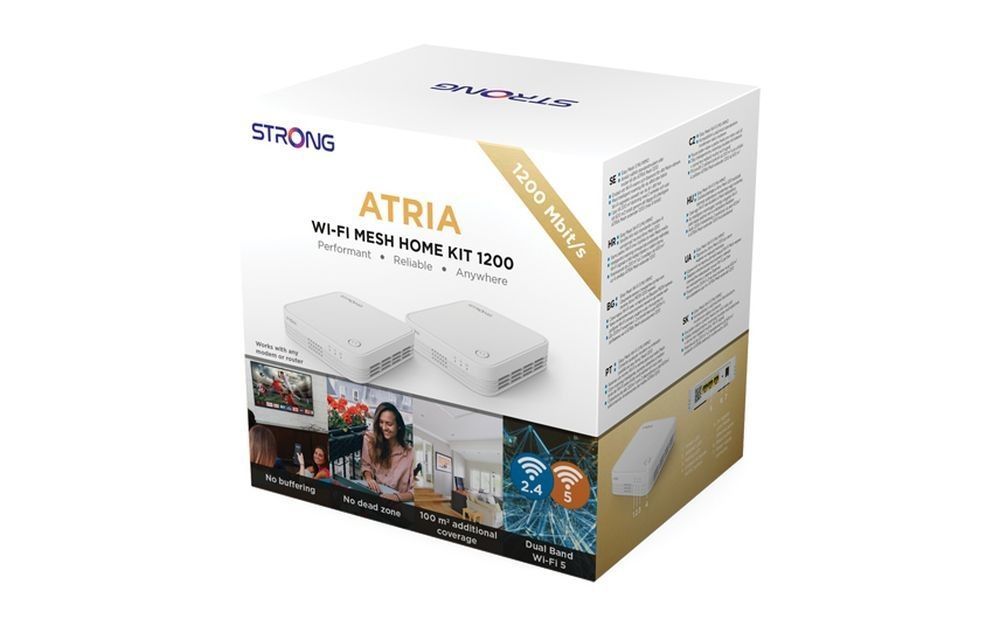 Strong Atria Wi-Fi Mesh Home Kit 1200 (2db) Strong Atria Wi-Fi Mesh Home Kit 1200 (2db)