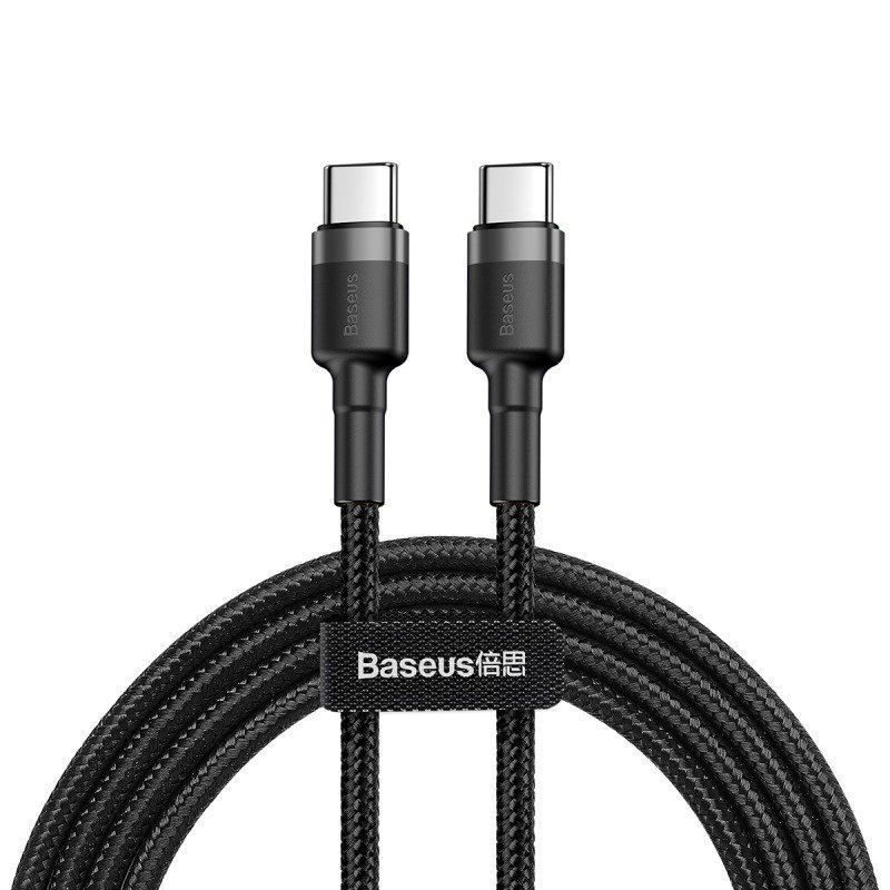 Baseus Cafule USB-C Cable 60W 1m Black/Grey Baseus Cafule USB-C Cable 60W 1m Black/Grey