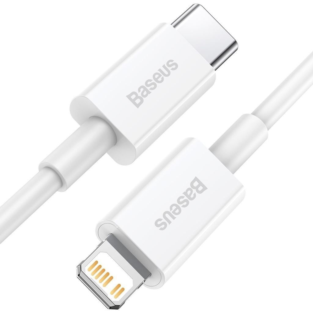 Baseus USB-C to Lightning Cable 1m White Baseus USB-C to Lightning Cable 1m White