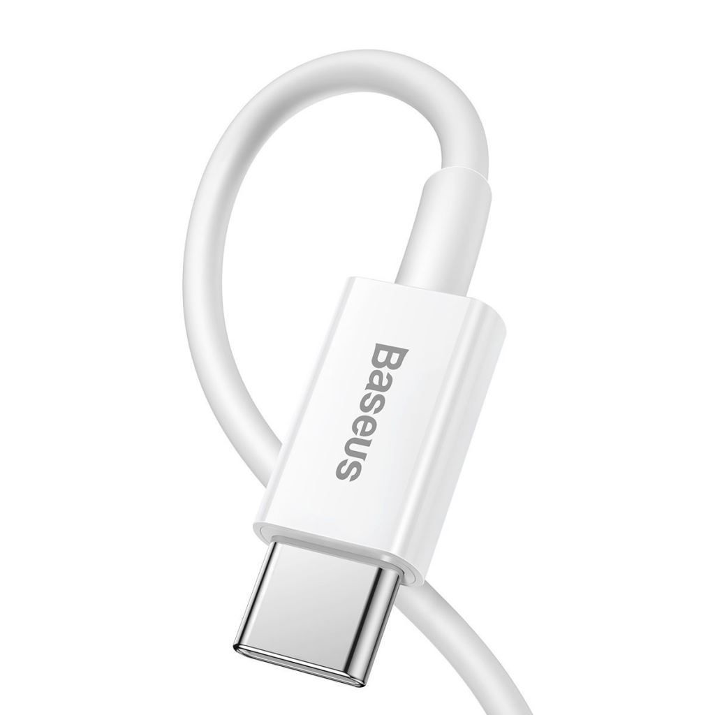 Baseus USB-C to Lightning Cable 1m White Baseus USB-C to Lightning Cable 1m White