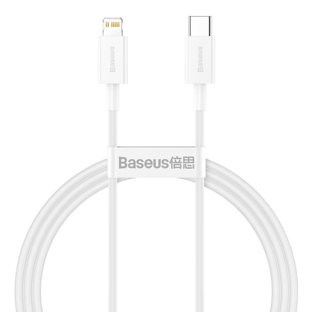 Baseus USB-C to Lightning Cable 1m White Baseus USB-C to Lightning Cable 1m White
