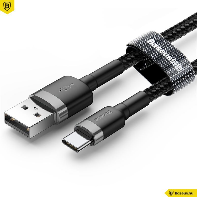 Baseus Cafule USB-C Cable 2A 3m Black Baseus Cafule USB-C Cable 2A 3m Black