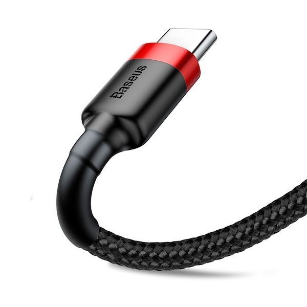 Baseus Cafule USB-C 3A Cable 1m Black/Red Baseus Cafule USB-C 3A Cable 1m Black/Red
