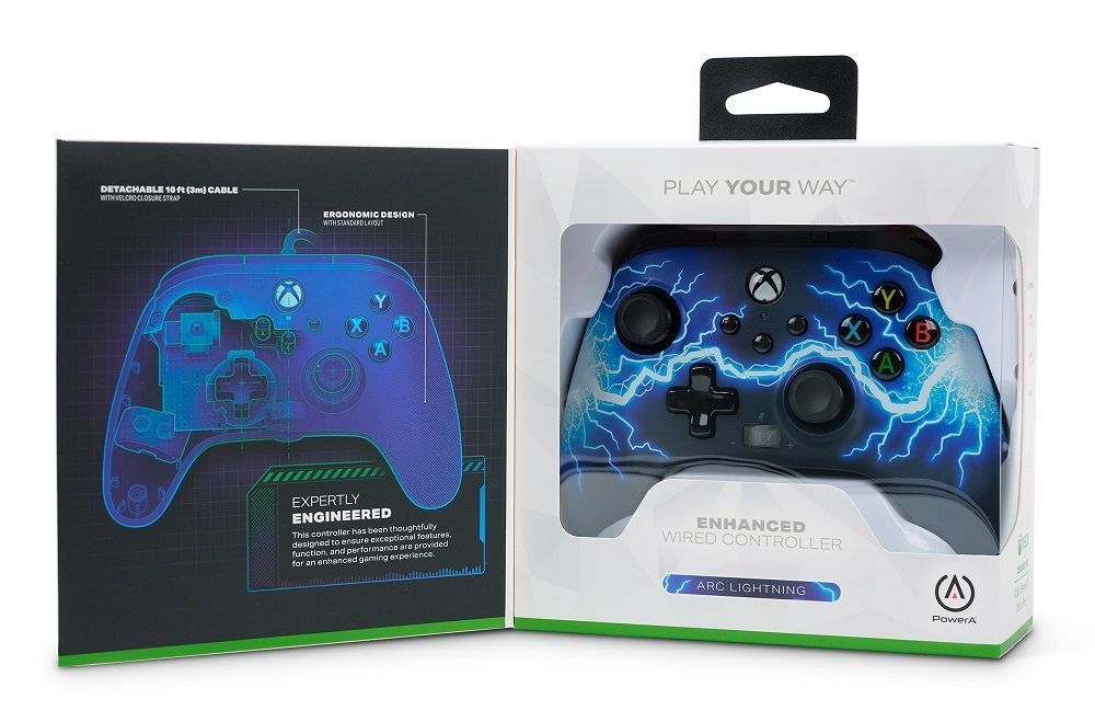 PowerA Enhanced Wired Xbox Series X|S USB Gamepad Arc Lightning PowerA Enhanced Wired Xbox Series X|S USB Gamepad Arc Lightning