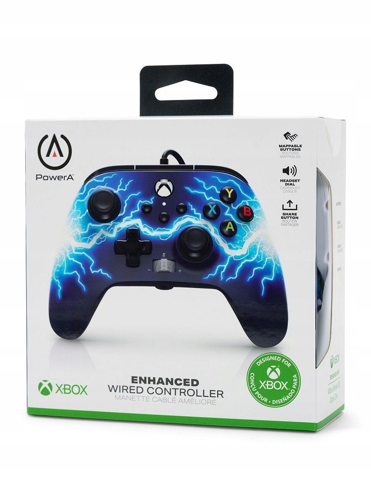 PowerA Enhanced Wired Xbox Series X|S USB Gamepad Arc Lightning PowerA Enhanced Wired Xbox Series X|S USB Gamepad Arc Lightning