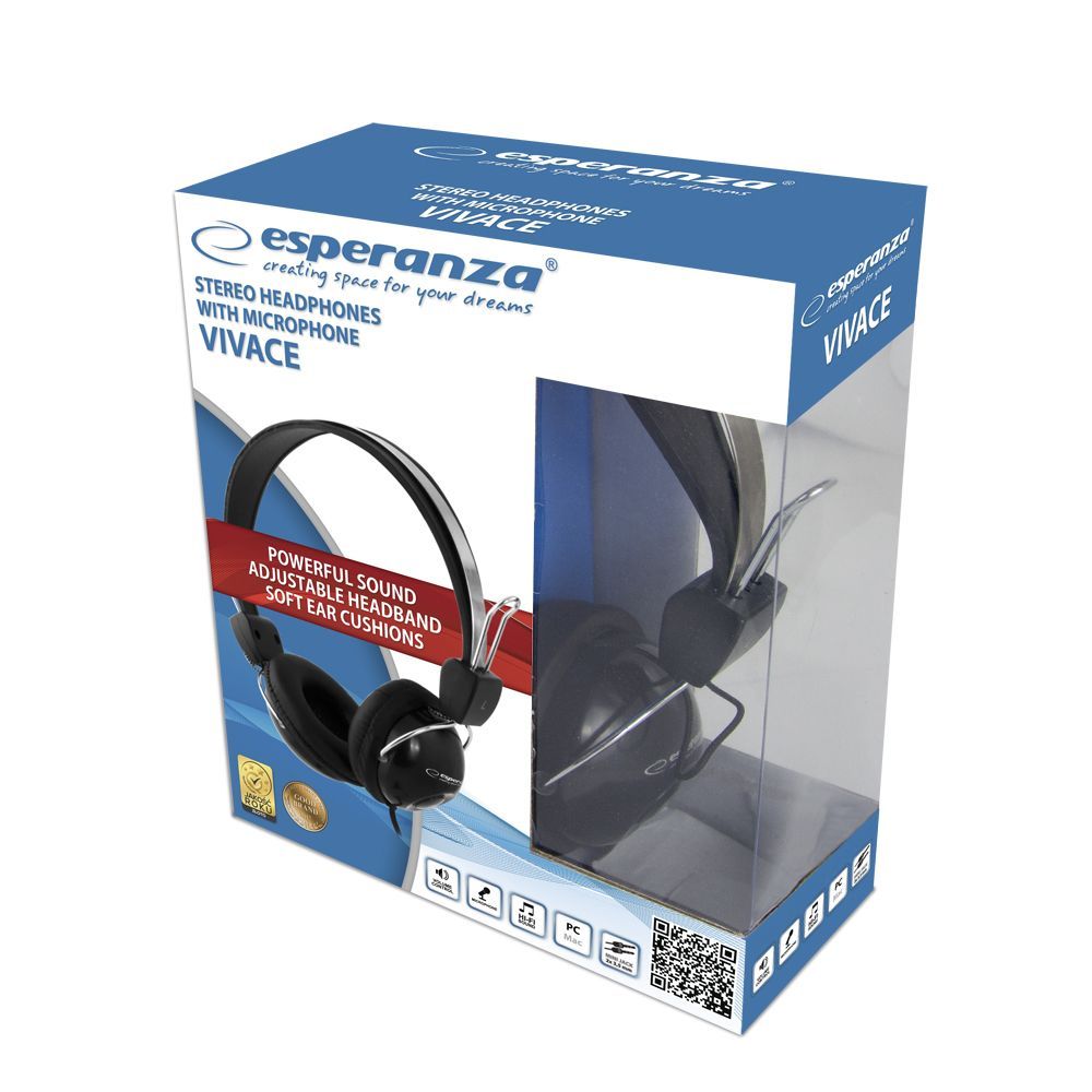Esperanza Vivace Headset Black