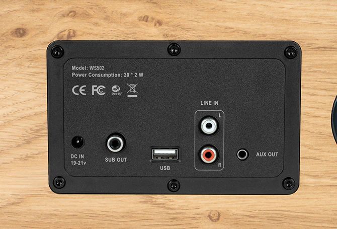 Thomson WS502 Wooden Compact Residential Speaker Wood Thomson WS502 Wooden Compact Residential Speaker Wood