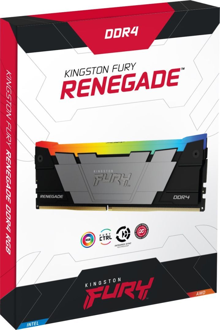 Kingston 16GB DDR4 3200MHz Fury Renegade RGB Black Kingston 16GB DDR4 3200MHz Fury Renegade RGB Black